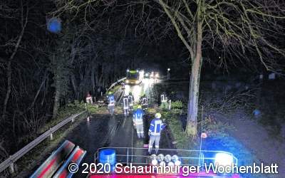 Das Sturmtief Sabine hält im Landkreis Schaumburg die Feuerwehren in Atem