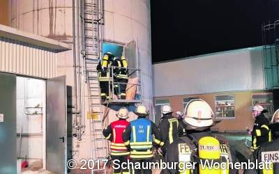 Eine Verpuffung im Spänebunker