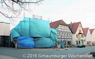 Nach der Verhüllung soll nun der Ausbau starten