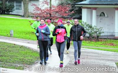 Vor der Silvester-Party 
geht es auf die Laufstrecke
