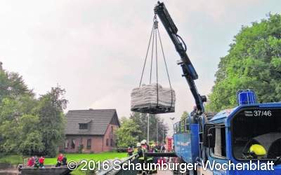 Großer Einsatz an der Issel