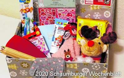 Weihnachten
im Schuhkarton