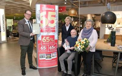 Überraschung zum Geschäftsjubiläum