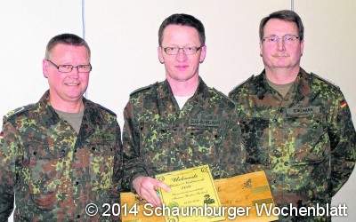 Reservisten begeben sich auf Wintermarsch