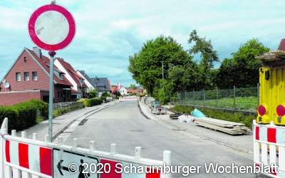 Aktuell viel Straßenbau in der Stadt
