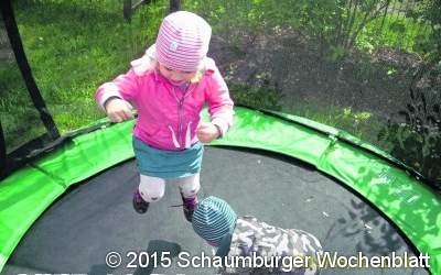 Kleine Kleckse auf dem Sprung