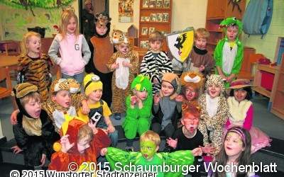 Faschingsfeier im Indianerdorf