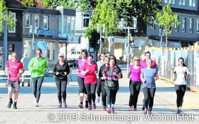 Tempo aufnehmen für den Kurparklauf