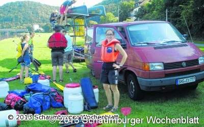 Kanutour auf der Weser