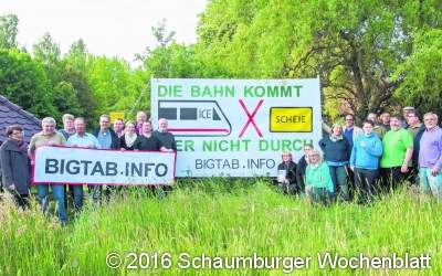 Bürger setzen erneut ein Zeichen gegen Bahnausbau