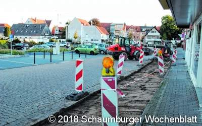 Ende des schmalen Bürgersteigs