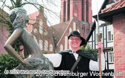 Nachtwächter öffentlich unterwegs