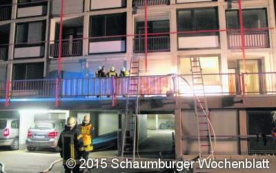 Wohnungsbrand in Mehrfamilienhaus