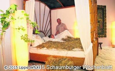 Entspannen im Himmel-Heubett