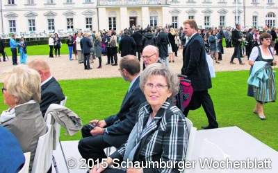 Helga Widdel beim Bundespräsidenten