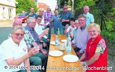Picknick auf der Straße