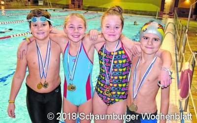 Erfolgreichste Mannschaft beim Mindener Schwimmfest