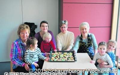 DHB-Frauen backen mit Kita-Kindern für Ostern
