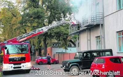 Rauchentwicklung in einem Wohnheim