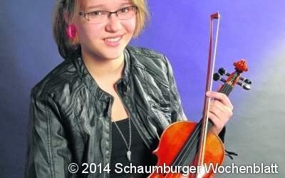 Junges Violinentalent in der 