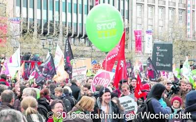 Zehntausende demonstrierten