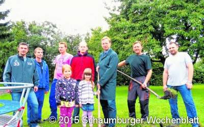 Anwohner übernehmen den Aufbau