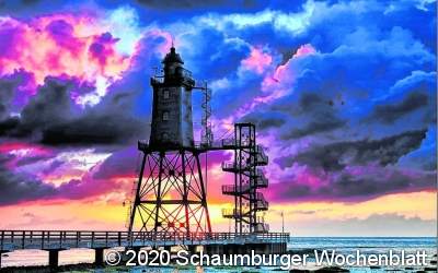 Der Leuchtturm in Obereversand...