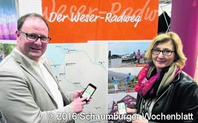 Touren-App zum Weser-Radweg