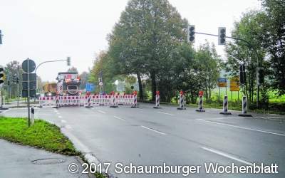 Vollsperrung in Bad Nenndorf