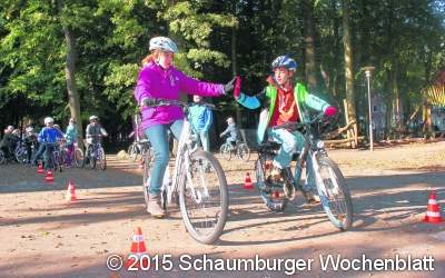 Auf die Fahrräder, fertig und los