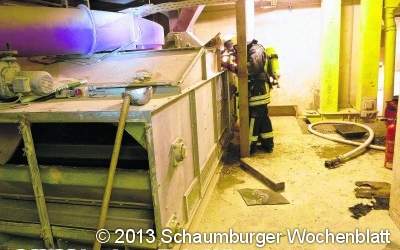 Brand einer Produktionsmaschine