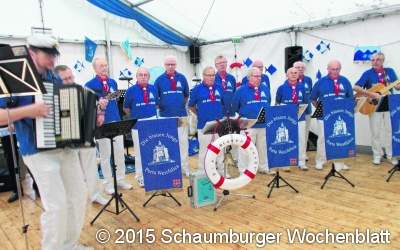 Gute Stimmung im Festzelt