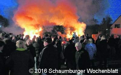 Spielmannszug-Osterfeuer hat Tradition