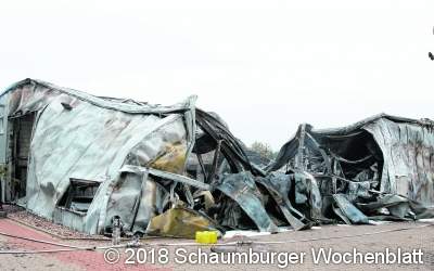 Industriehalle in Nienstädt brennt nieder