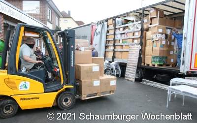 40-Tonner bringt Hilfsgüter
für Erdbebenopfer