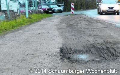 Löcher im Seitenstreifen sorgen für Gefahr