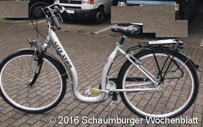 Fahrrad sichergestellt