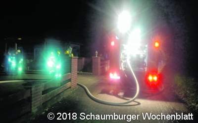 Entstehungsbrand in Gartenhütte