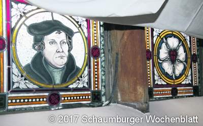 Einweihung des Lutherfensters