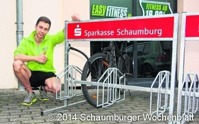 Zwölf Abstellplätze für motivierte Radler