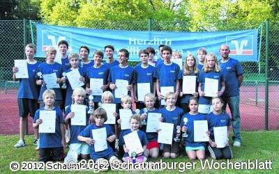 Der Tennisnachwuchs ermittelt Vereinsmeister