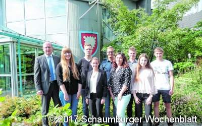 Ausbildungsbeginn beim Landkreis Schaumburg