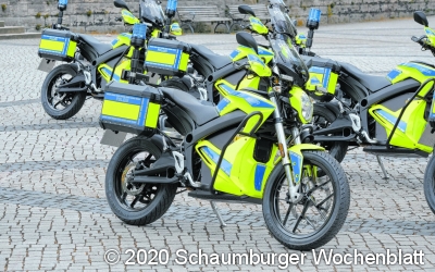 Acht neue Polizei-
E-Motoräder