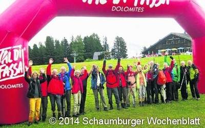 Skiclub wandert in den Dolomiten