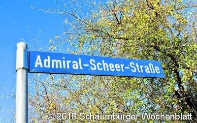 Diskussionen um die Admiral-Scheer-Straße
