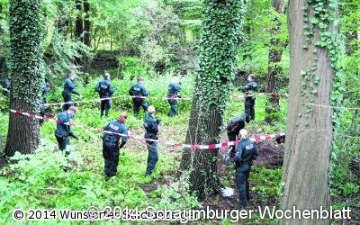 Die Polizei findet Skelettteile