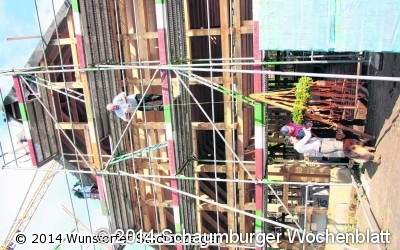 Der Richtkranz weht jetzt über Gästehaus und Reittherapiehalle