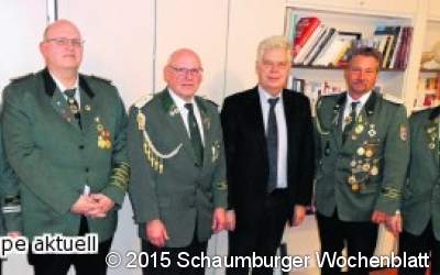 Die Schützen im Rathaus