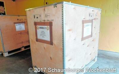 Medizinische Hilfsgüter auf dem Weg nach Ghana