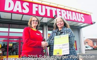 720 Euro für notleidende Tiere
